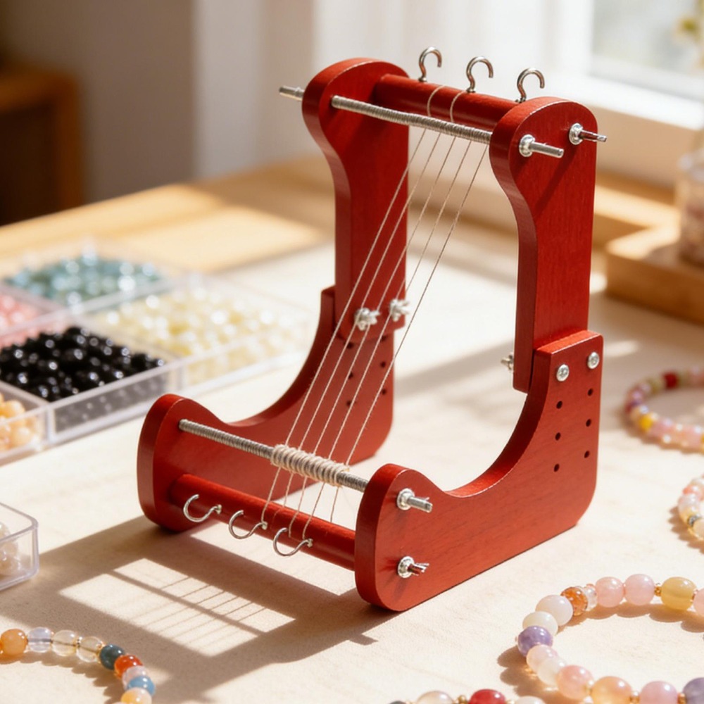 Jewelry Making Kits - Wooden Beading Loom Kit Adjustable Length,