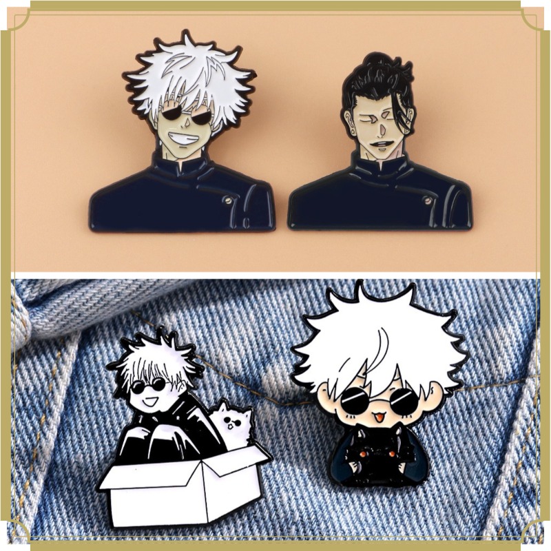 Jewelry Making Kits - 4pcs Set Creative Anime Jujutsu Brooch