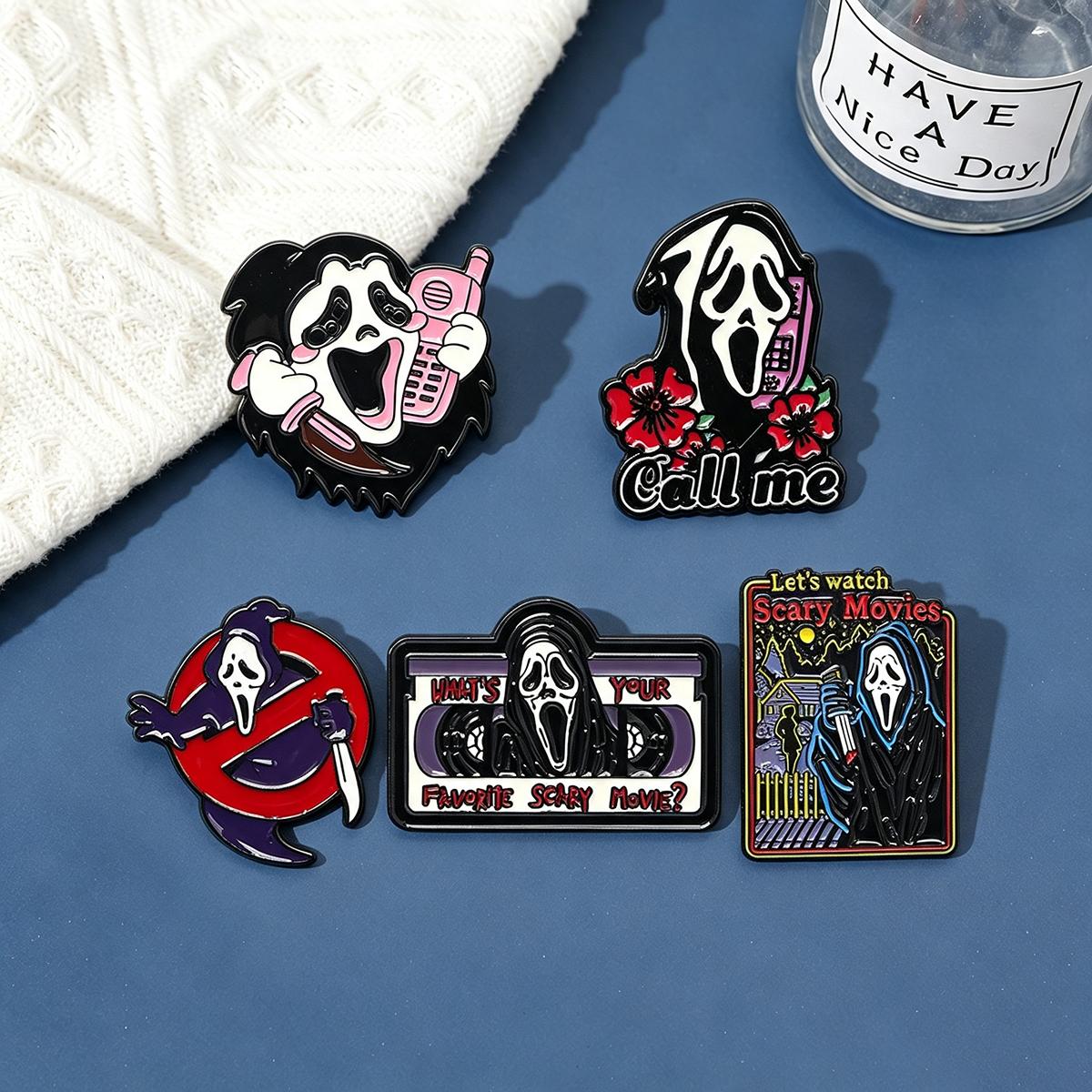 5Pcs/Set Horror Skull Enamel B - Jewelry Making Kits recension och pris