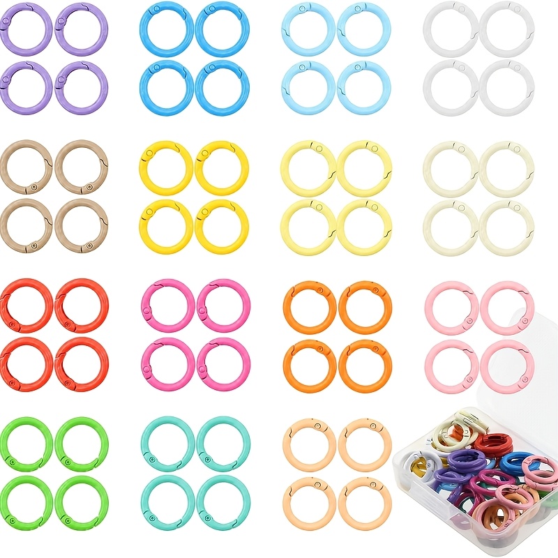 100pcs Colorful 25mm Round Spr - Jewelry Making Hoops recension och pris