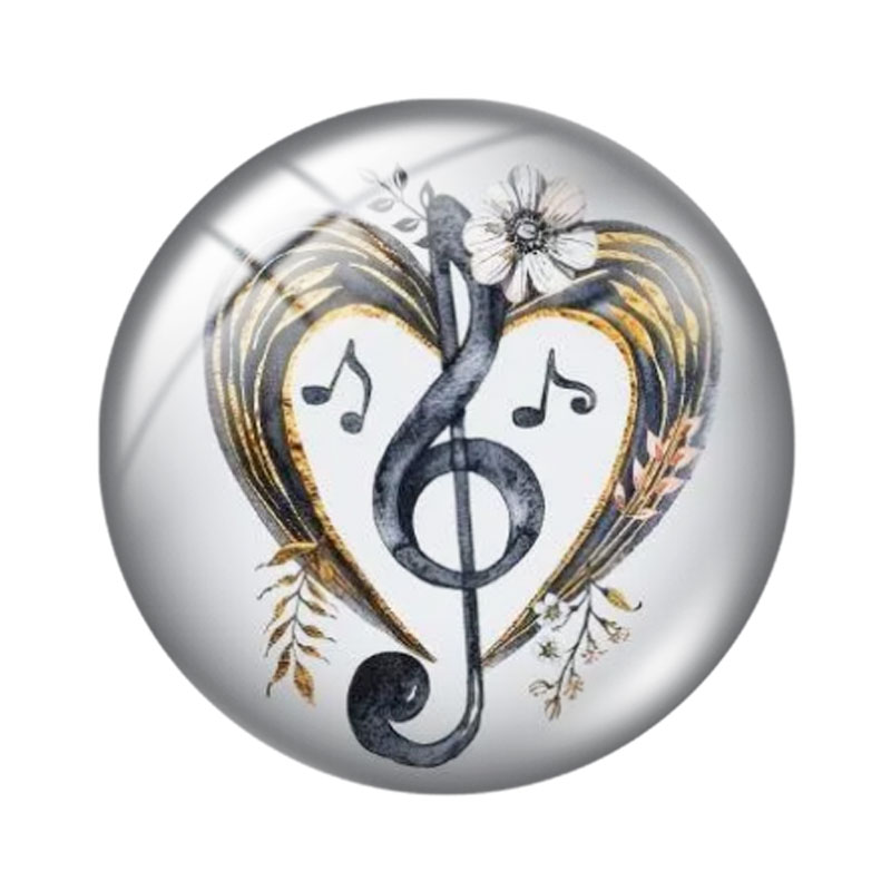 Music Note  Heart 12/18/20/25m - Jewelry Making Notes recension och pris