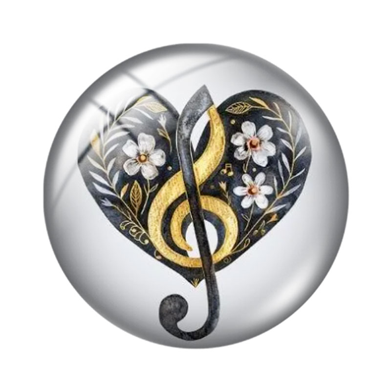 Music Note  Heart 12/18/20/25m - Jewelry Making Notes recension och pris