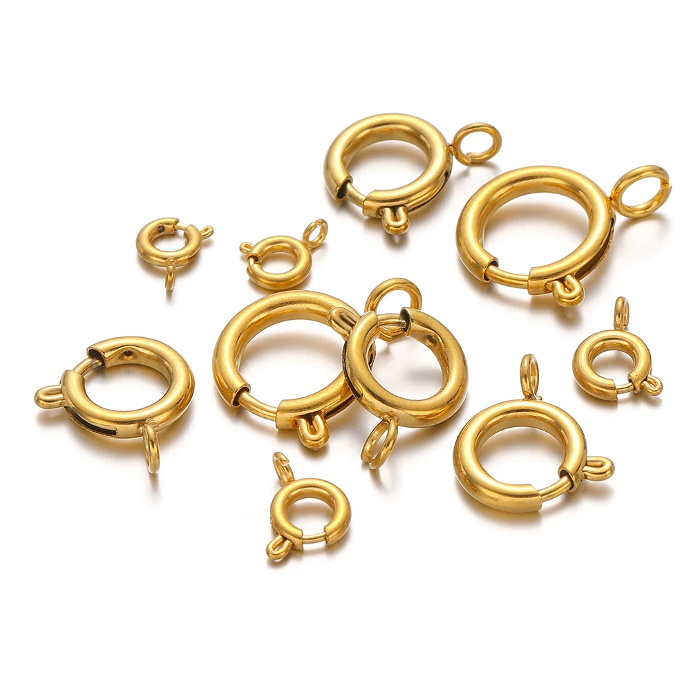 10pcs Stainless Steel Spring R - Jewelry Making Rings recension och pris