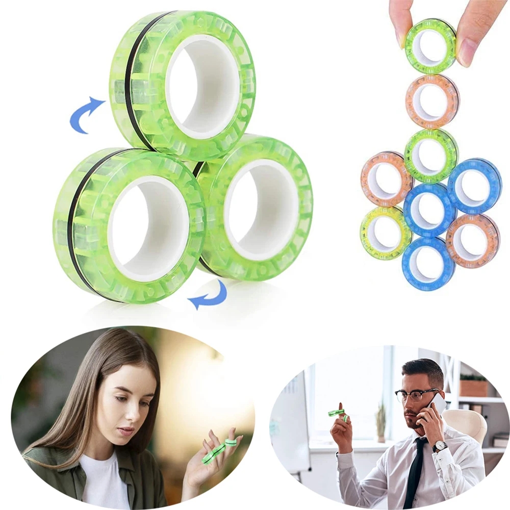 3Pcs Anti-stress Magnetic Ring - Jewelry Making Hand Tools recension och pris