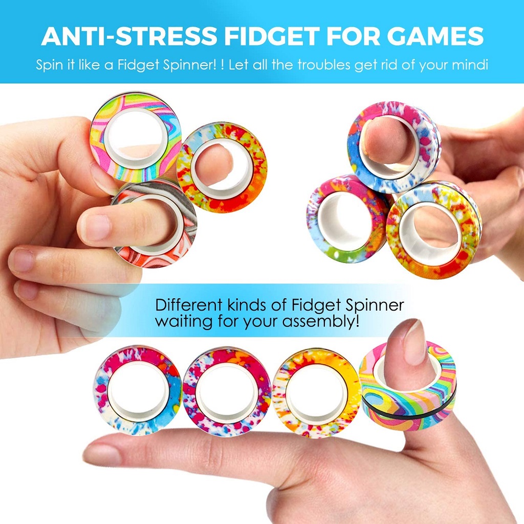 3Pcs Anti-stress Magnetic Ring - Jewelry Making Hand Tools recension och pris