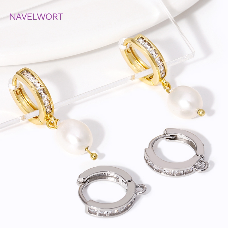 18K Gold Plated Inlaid Zircon  - Jewelry Making Kits recension och pris