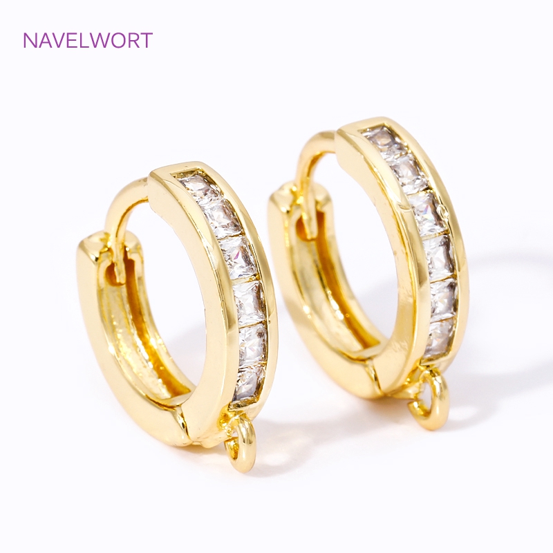 18K Gold Plated Inlaid Zircon  - Jewelry Making Kits recension och pris
