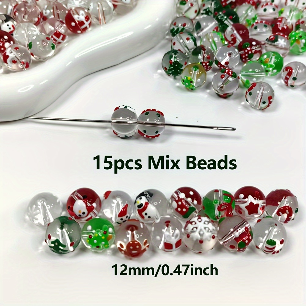15Pcs 12mm Christmas transpare - Jewelry Making Event recension och pris